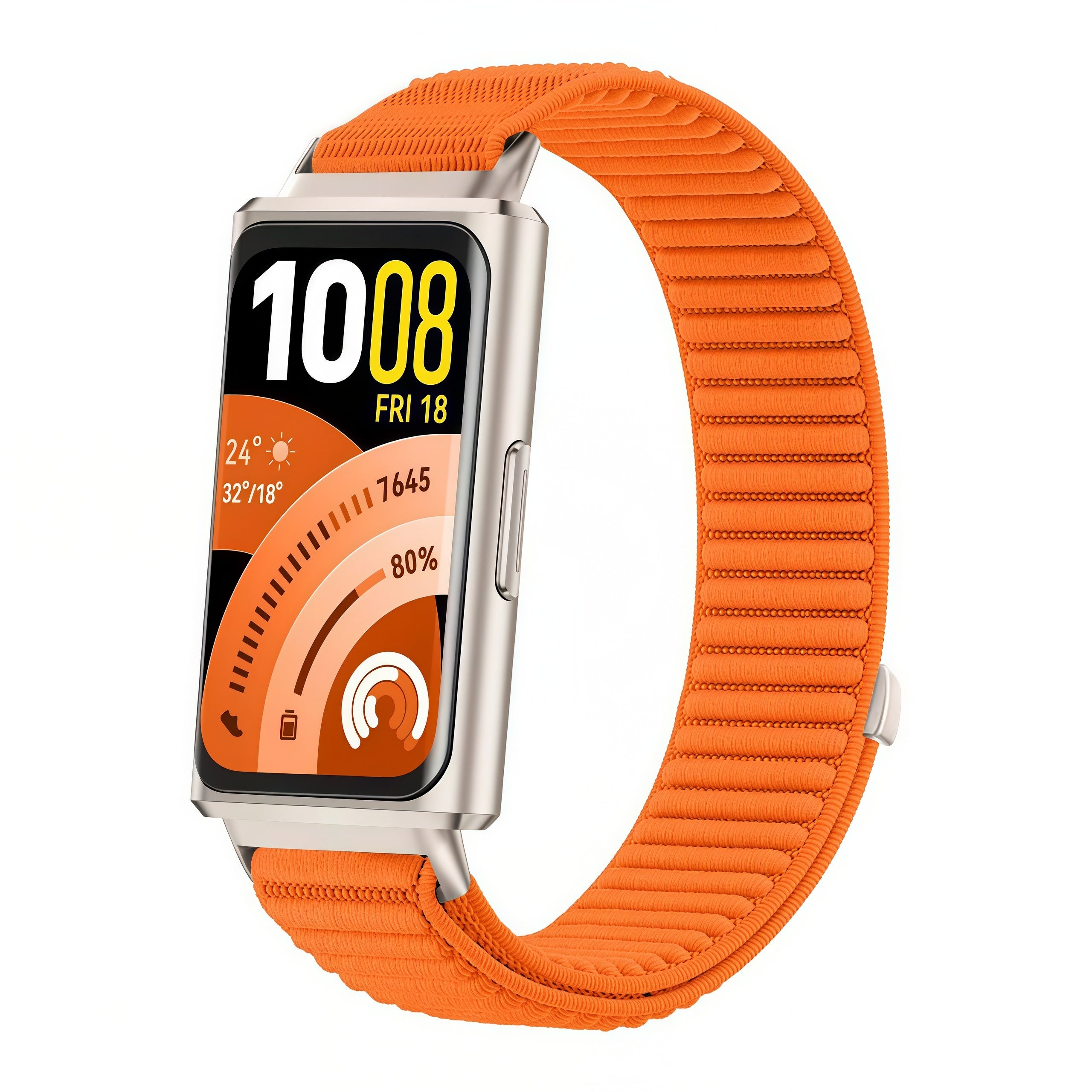 Huawei Band 11 wave nylon bandje (oranje)
