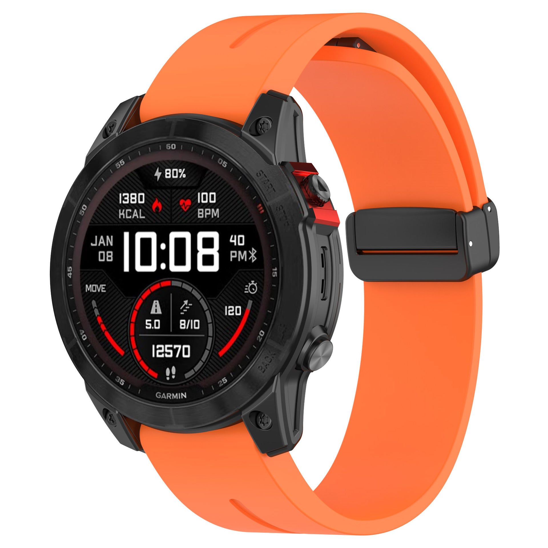 Garmin Tactix 7 Pro sport band met D-buckle (oranje)