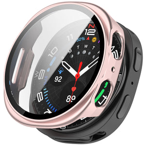 Samsung Galaxy Watch 8 - 40mm / 9 - 40mm hard case met glas (roze)