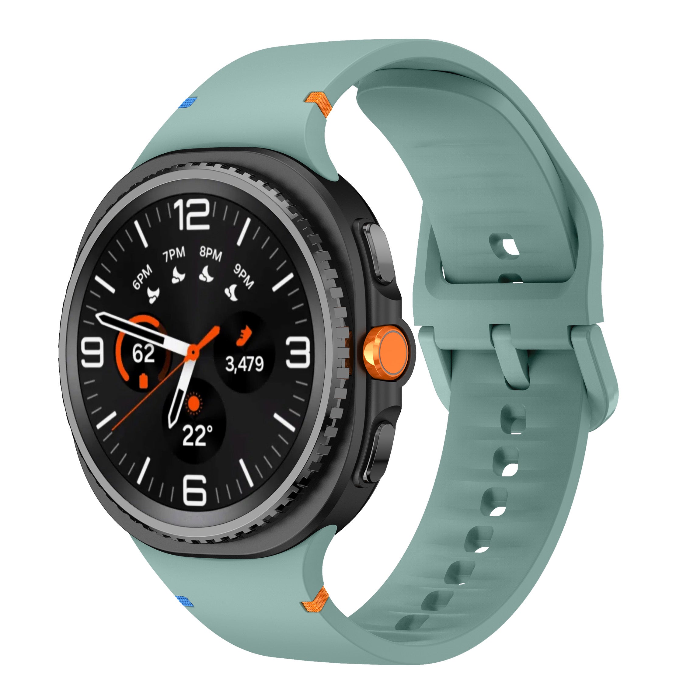 Samsung Galaxy Watch 8 Classic siliconen bandje (dennengroen)