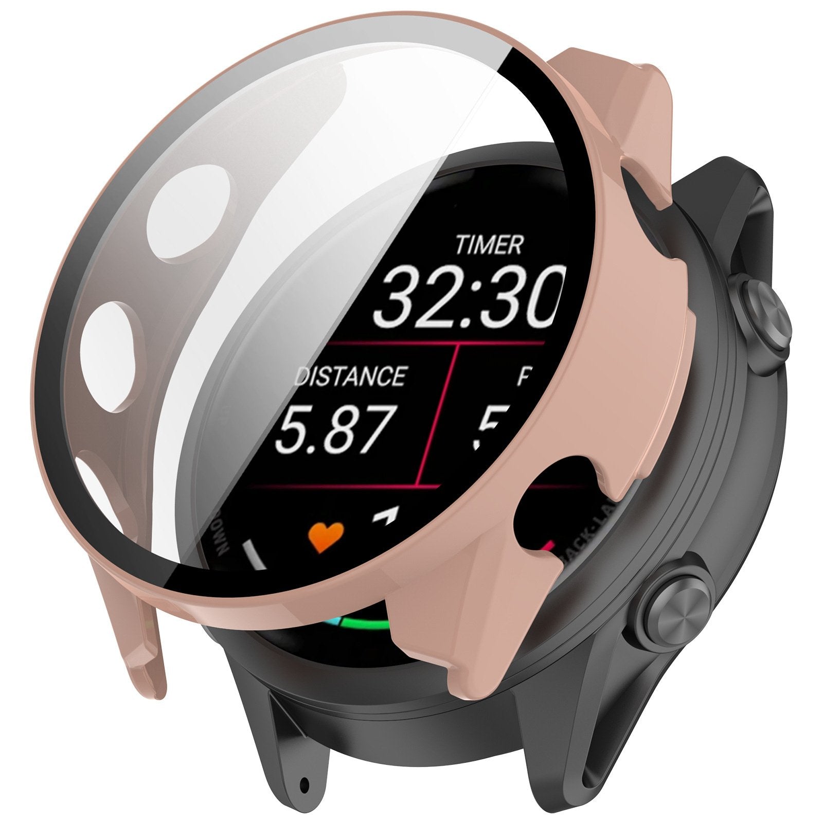 Garmin Forerunner 570 - 42mm hard case met glas (roze)