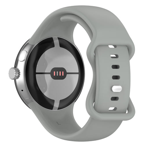 Google Pixel Watch 4 - 45mm siliconen classic bandje (grijs)