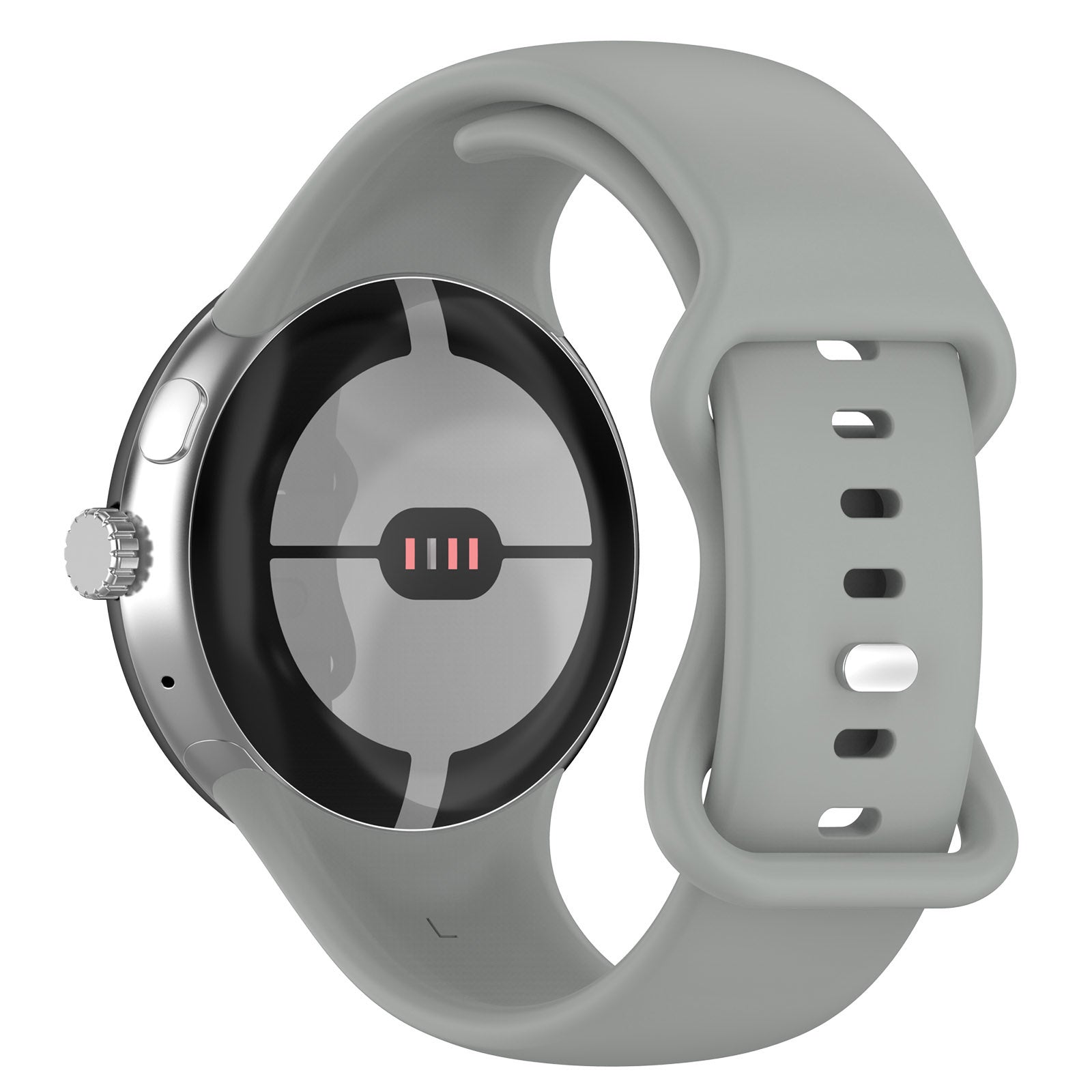 Google Pixel Watch 4 - 45mm siliconen classic bandje (grijs)