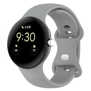 Google Pixel Watch 4 - 45mm siliconen classic bandje (grijs)