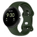 Google Pixel Watch 3 - 41mm Classic siliconen bandje (donkergroen)