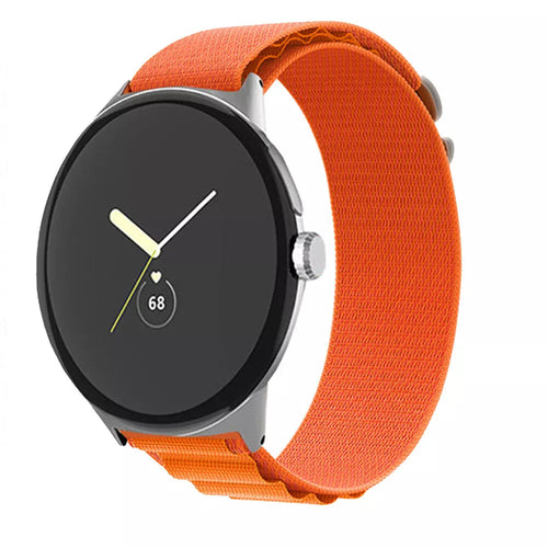 Google Pixel Watch 4 - 45mm Alpine bandje (oranje)