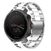 Polar Grit X Pro stalen band (zilver/wit)