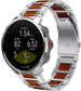 Polar Grit X houten/stalen band (zilver)
