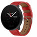 Polar Ignite 2 leren bandje (rood)