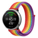 Polar Ignite nylon band (regenboog)