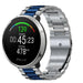 Polar Unite stalen band (zilver/blauw)