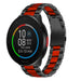 Polar Pacer stalen band (zwart/rood)