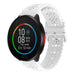 Polar Pacer siliconen bandje met patroon (wit)