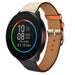Polar Pacer leren band (wit/donkerblauw)