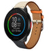 Polar Pacer leren band (wit/donkerblauw)