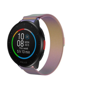 Milanese Strap, on a watch, 3/4 front view