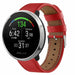 Polar Unite leren bandje (rood)