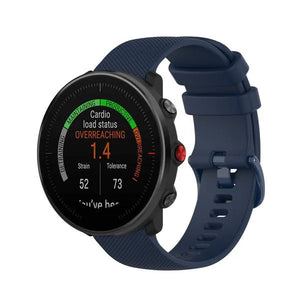 Polar Vantage M3 luxe siliconen bandje (donkerblauw)