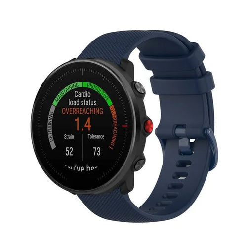 Polar Vantage M3 luxe siliconen bandje (donkerblauw)