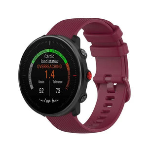 Polar Vantage M3 luxe siliconen bandje (wijnrood)