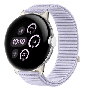 Google Pixel Watch 4 - 41mm wave nylon band (lichtpaars)