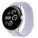 Google Pixel Watch 4 - 41mm wave nylon band (lichtpaars)