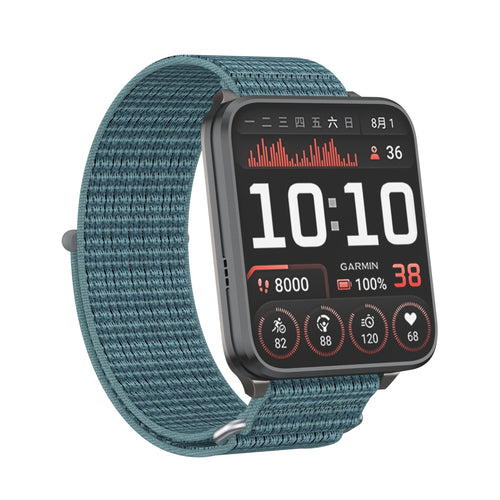 Garmin Venu X1 nylon bandje (groenblauw)