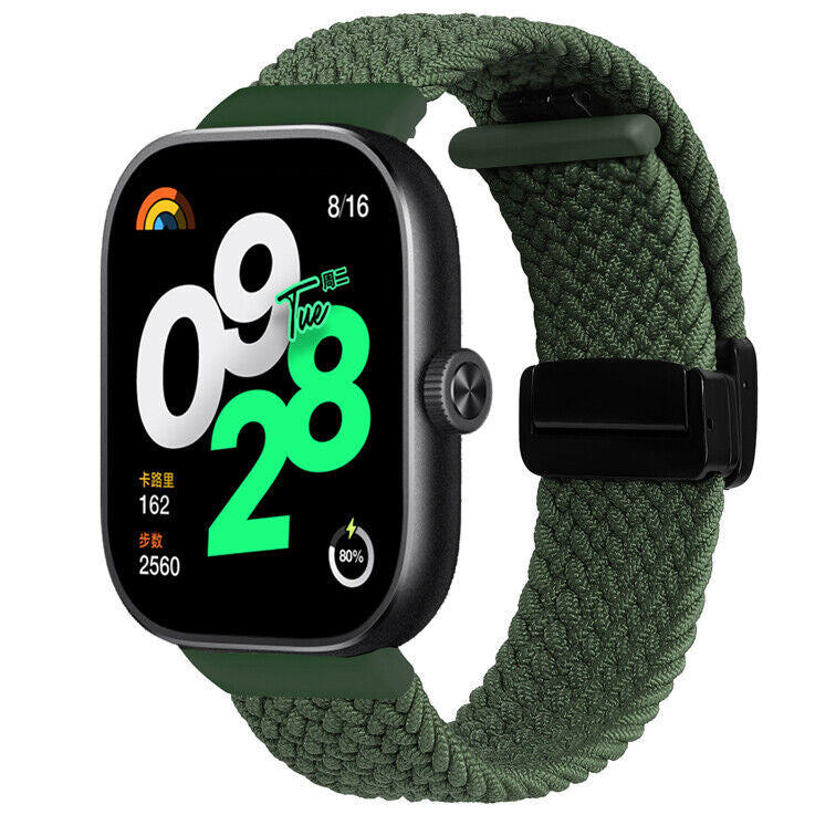 Redmi Watch 6 geweven bandje met D-buckle (groen)