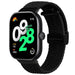 Redmi Watch 4 geweven bandje met D-buckle (zwart)