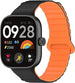 Redmi Watch 5 magnetisch siliconen bandje (zwart/oranje)