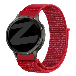 Bandz Garmin Vivomove Style Nylon Loop Strap (Red)