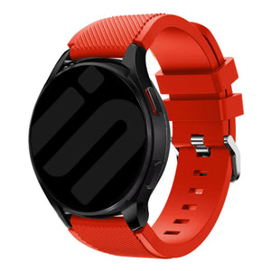 Amazfit Bip 3 (Pro) twill siliconen bandje (rood)