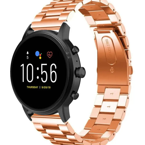 Fossil Gen 4 Explorist (HR) Steel Strap (Rose Gold)