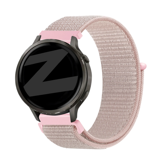 Bandz Garmin Vivoactive 4s nylon loop band (rosé goud)