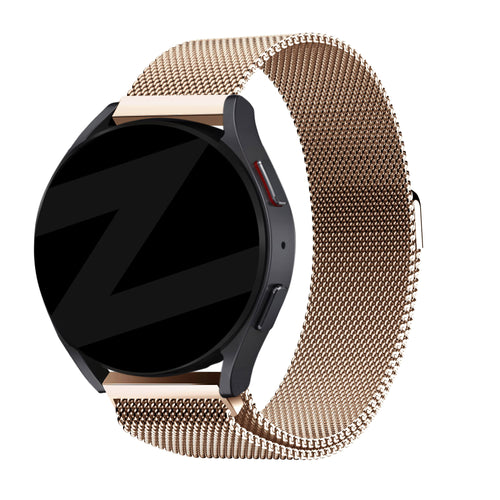 Bandz Garmin Vivomove Trend Milanese Loop Strap (Rose Gold)