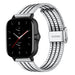 Amazfit GTS 2 roestvrij stalen band (zilver/zwart)