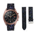 Samsung Galaxy Watch 3 41mm Leather Glitter Strap (Black)