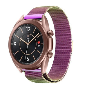 Milanese Strap, on a watch, 3/4 front view