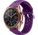 Samsung Galaxy Watch 3 - 41mm siliconen bandje met gaatjes (paars)