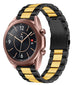 Samsung Galaxy Watch 3 41mm stalen band (zwart/goud)