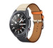 Samsung Galaxy Watch 3 leren bandje 45mm (wit/donkerblauw)