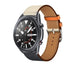 Samsung Galaxy Watch 3 leren bandje 45mm (wit/donkerblauw)