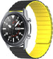 Samsung Galaxy Watch 3 45mm magnetisch siliconen bandje (zwart/geel)