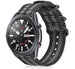 Samsung Galaxy Watch 3 - 45mm nylon gesp band (zwart/grijs)