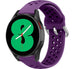 Samsung Galaxy Watch 4 - 44mm siliconen bandje met gaatjes (paars)