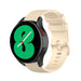 Samsung Galaxy Watch 4 44mm Premium Silicone Strap (Beige)