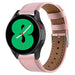 Samsung Galaxy Watch 4 - 44mm leren bandje (roze)