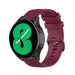 Samsung Galaxy Watch 4 44mm Luxe Siliconen bandje (donkerrood)