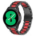 Samsung Galaxy Watch 4 44mm Steel Strap (Black/Red)