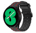 Samsung Galaxy Watch 4 44mm Silicone Strap Tough (Black/Red)